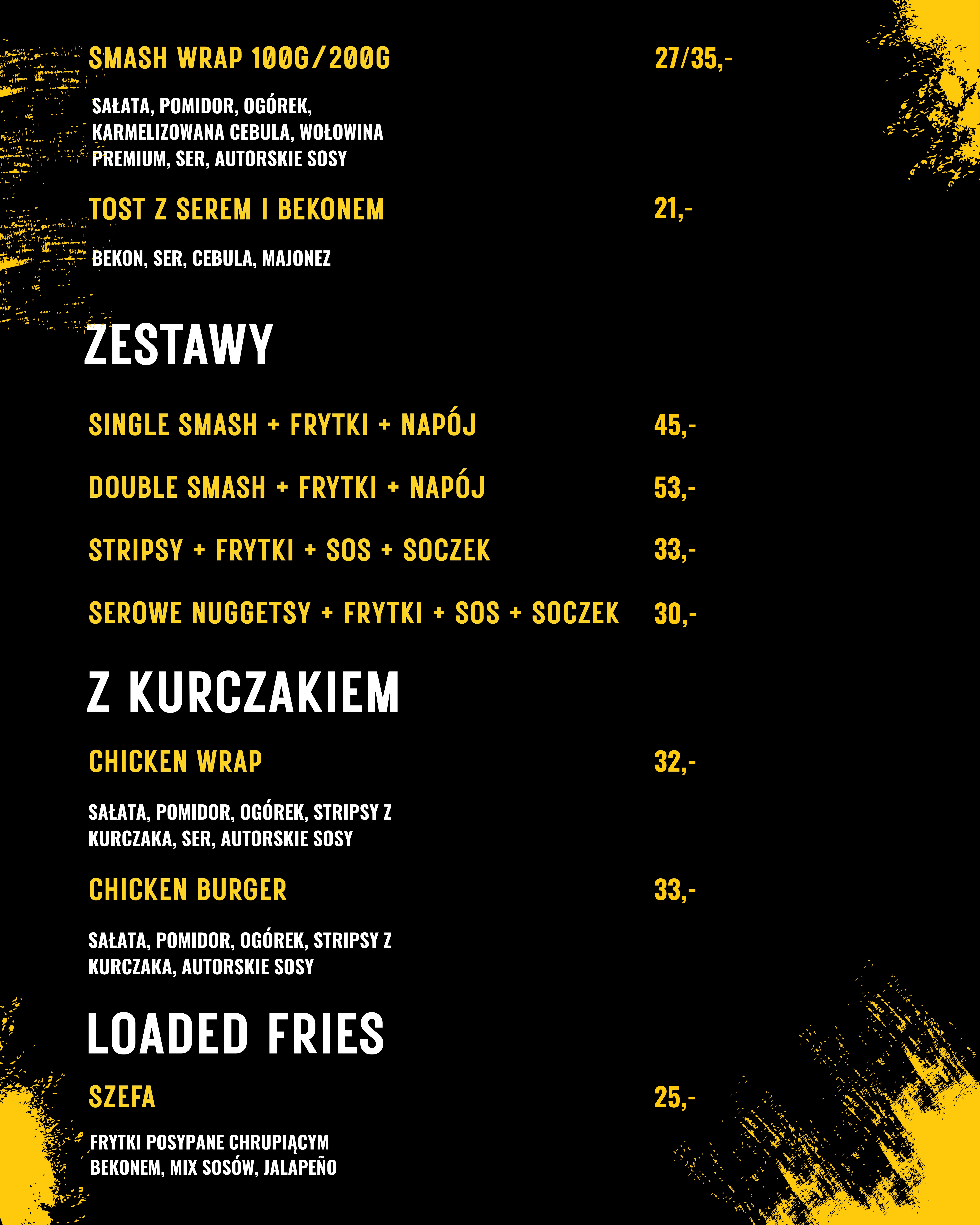 Menu PATOSTREETFOOD — strona 2